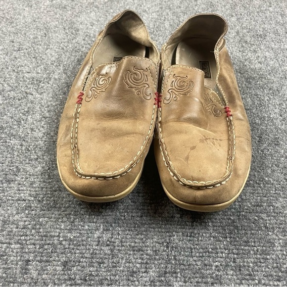 OLUKAI Women’s Nohea Nubuck Slip-On Loafer Tan Brown Leather size: 9 - Picture 2 of 11